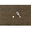 Серебряная серьга - гвоздик на винтовой застежке 20127001